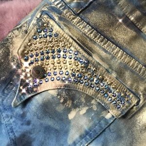 Robin Jeans - Gold wash w/rhinestone